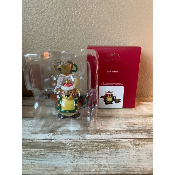 Set of 5 Hallmark Keepsake "Tea Time" Ornaments 2016 - 2020 NEW in Box - Picture 3 of 16